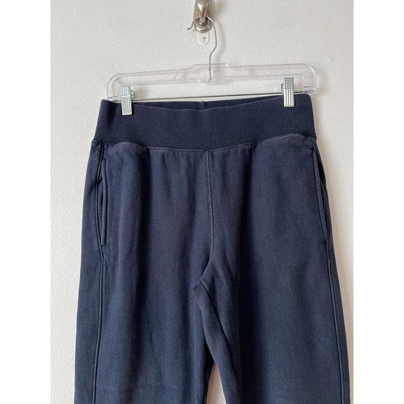 Champion Reverse Weave Blue Retro Spell Out Fleece Lined Womens Joggers Small - Picture 3 of 8